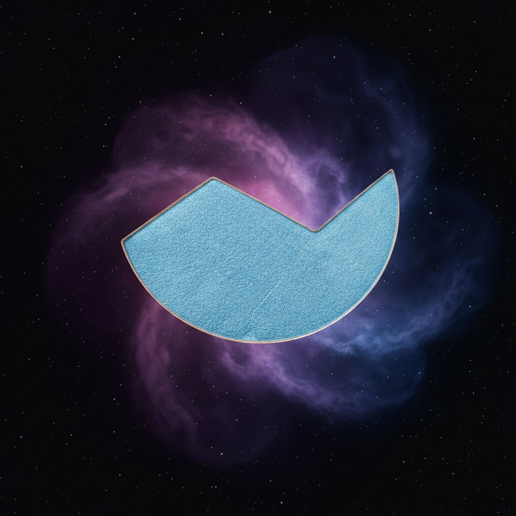 Satellite3 face powder refill in The Blue Planet — deep ocean blue matte