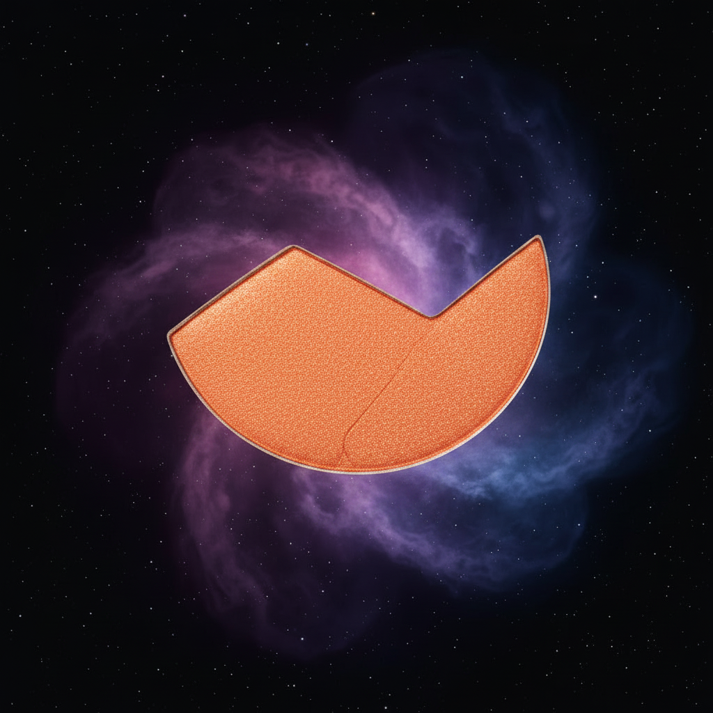 Satellite3 face powder refill in Mars Attract — vibrant coral orange matte