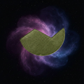Satellite3 face powder refill in Solar Sisters — deep olive khaki shimmer