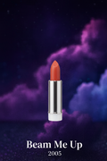 Satellite3 rocket lipstick refill in Beam Me Up — bold burnt orang