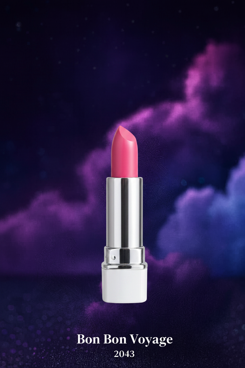 Satellite3 rocket lipstick refill in Bon Bon Voyage — bright powder pink