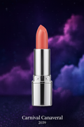 Satellite3 rocket lipstick refill in Carnival Canaveral — vivid peach tangerine