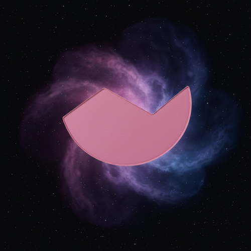 Satellite3 powder 2016 Flight of the Mauvigator - bright mauve matte face powder pan floating in space