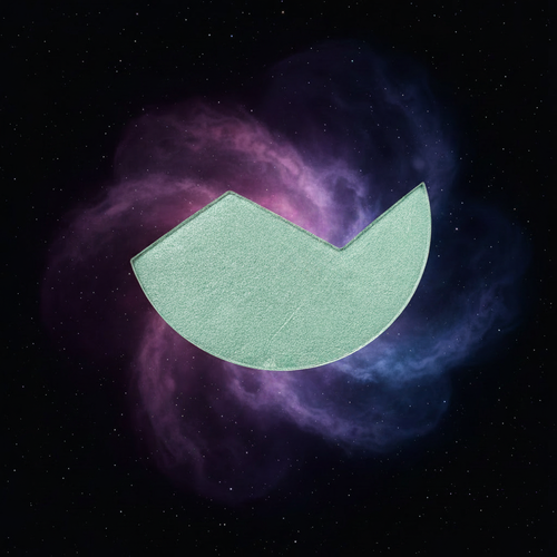 Satellitte3 Face powder 2018 Venus Envy - mid turquoise shimmer face powder pan floating in space