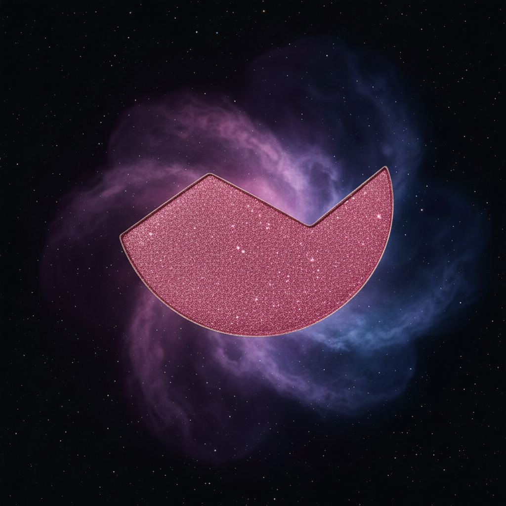 Satellite3 face powder refill in 2020  Forbidden Plum It — soft peachy pink matte - plum hot pink shimmer face powder pan floating in space