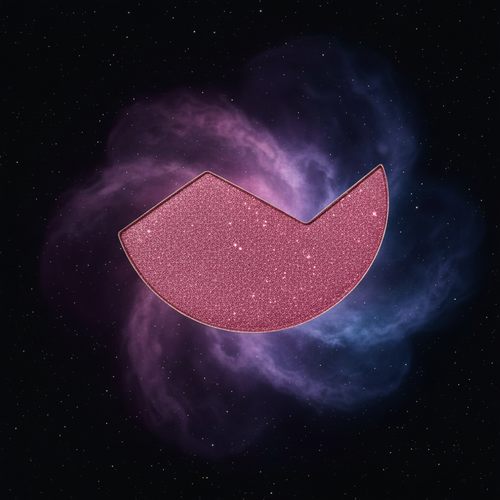 Satellite3 face powder refill in 2020  Forbidden Plum It — soft peachy pink matte - plum hot pink shimmer face powder pan floating in space