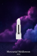 Satellite3 rocket lipstick refill in Mercurial Meltdown — icy white silver