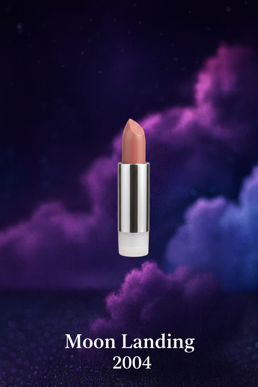Satellite3 rocket lipstick refill in Moon Landing — mid pink-beige nude