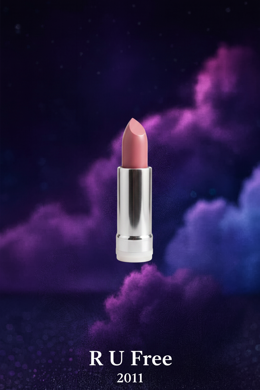 Satellite3 rocket lipstick refill in Haley's Coralet — vibrant mid coral